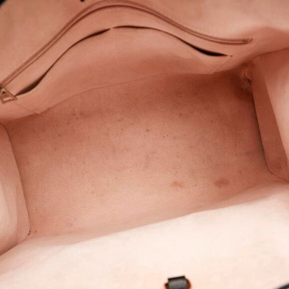 Louis Vuitton LockMe Tote MM Shoulder Bag Noir Black Leather - Picture 7 of 9